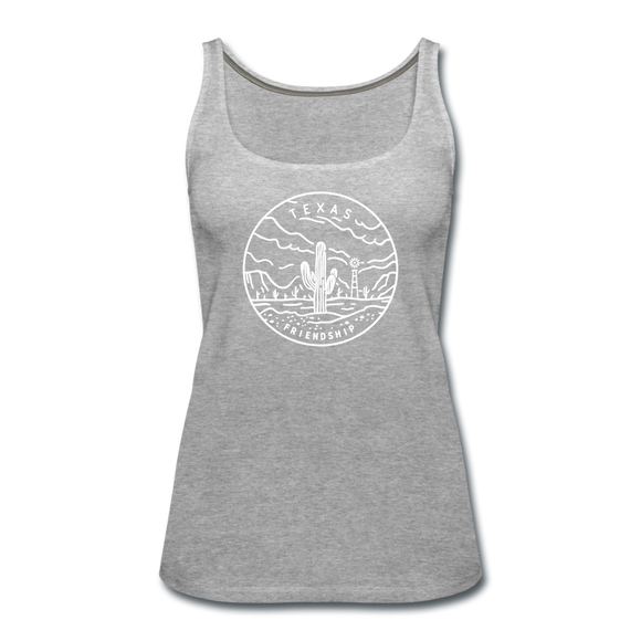 Texas Women’s Tank Top - State Design Women’s Texas Tank Top - heather gray
