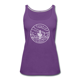 Texas Women’s Tank Top - State Design Women’s Texas Tank Top - purple