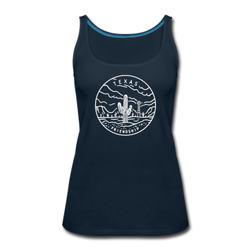 Texas Women’s Tank Top - State Design Women’s Texas Tank Top - deep navy