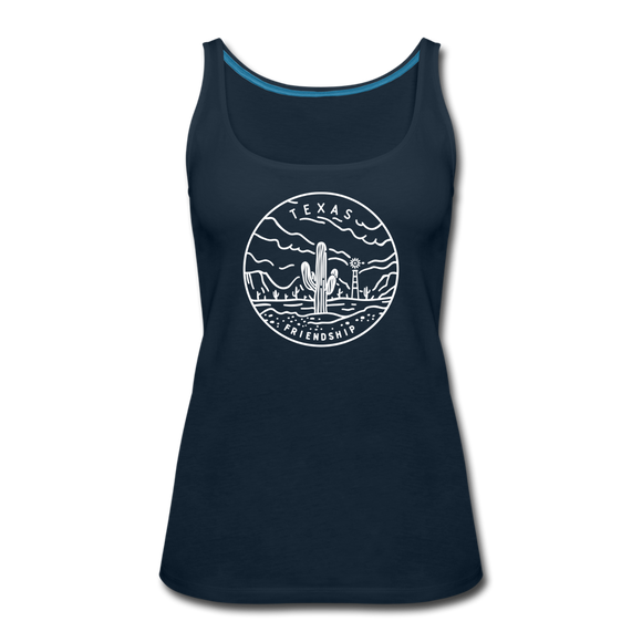 Texas Women’s Tank Top - State Design Women’s Texas Tank Top - deep navy