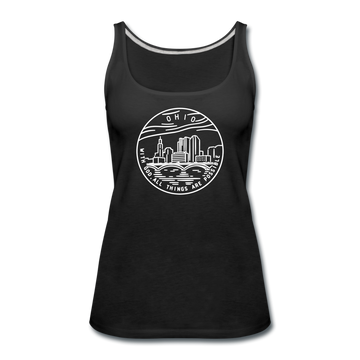 Ohio Women’s Tank Top - State Design Women’s Ohio Tank Top - black