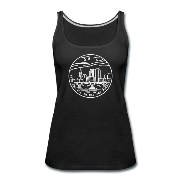 Ohio Women’s Tank Top - State Design Women’s Ohio Tank Top - black