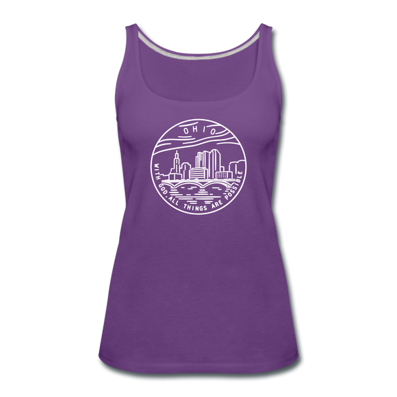 Ohio Women’s Tank Top - State Design Women’s Ohio Tank Top - purple