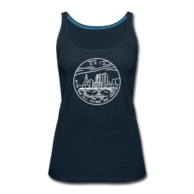 Ohio Women’s Tank Top - State Design Women’s Ohio Tank Top - deep navy