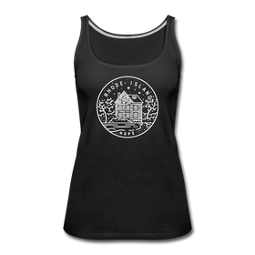 Rhode Island Women’s Tank Top - State Design Women’s Rhode Island Tank Top - black