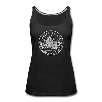 Rhode Island Women’s Tank Top - State Design Women’s Rhode Island Tank Top - black