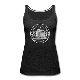 Rhode Island Women’s Tank Top - State Design Women’s Rhode Island Tank Top - charcoal gray