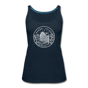 Rhode Island Women’s Tank Top - State Design Women’s Rhode Island Tank Top - deep navy