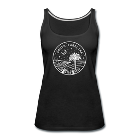 South Carolina Women’s Tank Top - State Design Women’s South Carolina Tank Top - black