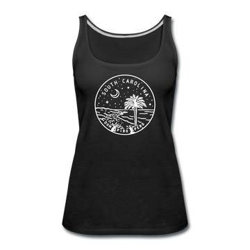 South Carolina Women’s Tank Top - State Design Women’s South Carolina Tank Top - black