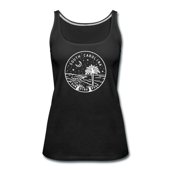 South Carolina Women’s Tank Top - State Design Women’s South Carolina Tank Top - black