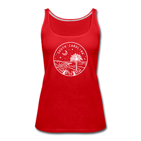 South Carolina Women’s Tank Top - State Design Women’s South Carolina Tank Top - red