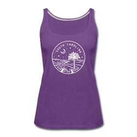South Carolina Women’s Tank Top - State Design Women’s South Carolina Tank Top - purple