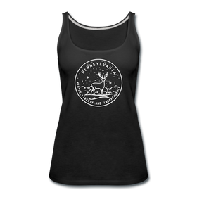 Pennsylvania Women’s Tank Top - State Design Women’s Pennsylvania Tank Top - black