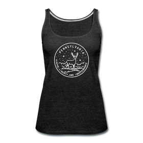 Pennsylvania Women’s Tank Top - State Design Women’s Pennsylvania Tank Top - charcoal gray