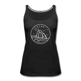 Utah Women’s Tank Top - State Design Women’s Utah Tank Top - black