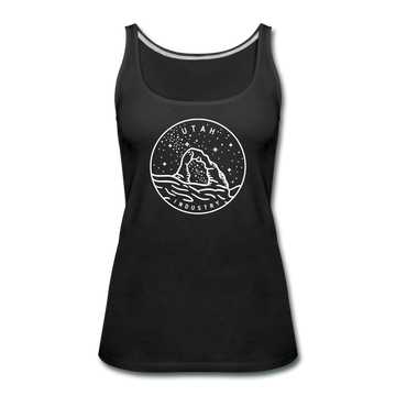Utah Women’s Tank Top - State Design Women’s Utah Tank Top - black