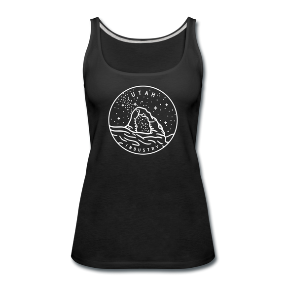 Utah Women’s Tank Top - State Design Women’s Utah Tank Top - black