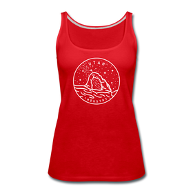 Utah Women’s Tank Top - State Design Women’s Utah Tank Top - red