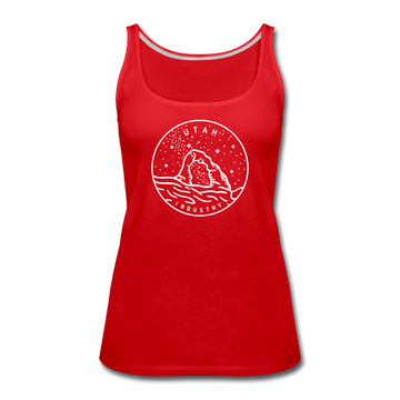Utah Women’s Tank Top - State Design Women’s Utah Tank Top - red