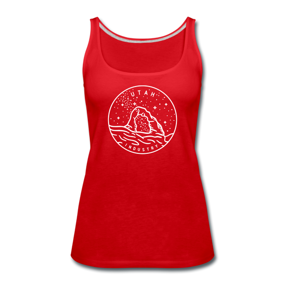 Utah Women’s Tank Top - State Design Women’s Utah Tank Top - red