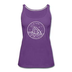 Utah Women’s Tank Top - State Design Women’s Utah Tank Top - purple