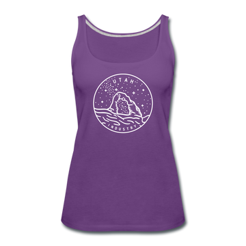 Utah Women’s Tank Top - State Design Women’s Utah Tank Top - purple