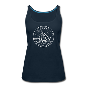 Utah Women’s Tank Top - State Design Women’s Utah Tank Top - deep navy