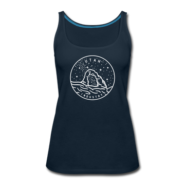 Utah Women’s Tank Top - State Design Women’s Utah Tank Top - deep navy