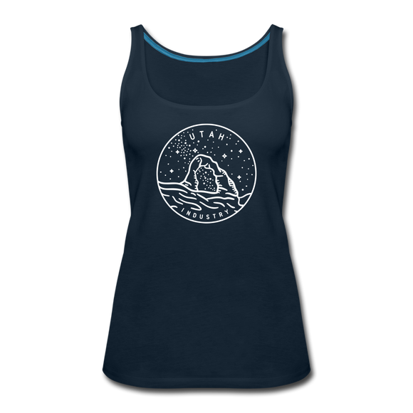 Utah Women’s Tank Top - State Design Women’s Utah Tank Top - deep navy