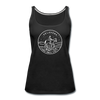 Oklahoma Women’s Tank Top - State Design Women’s Oklahoma Tank Top - black