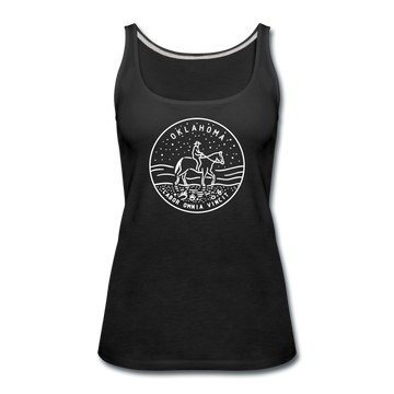 Oklahoma Women’s Tank Top - State Design Women’s Oklahoma Tank Top - black
