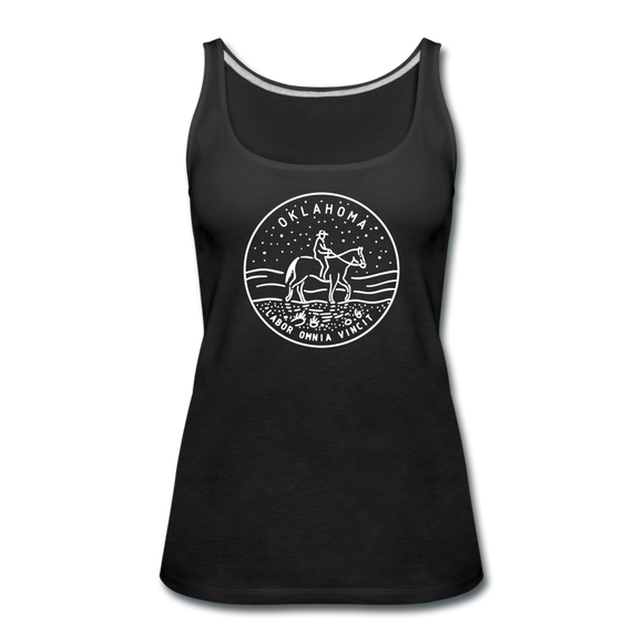 Oklahoma Women’s Tank Top - State Design Women’s Oklahoma Tank Top - black