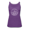 Oklahoma Women’s Tank Top - State Design Women’s Oklahoma Tank Top - purple