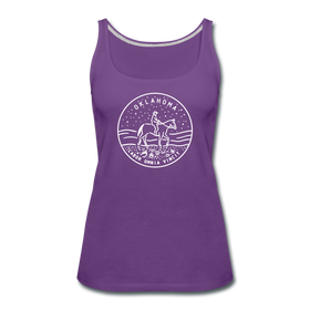 Oklahoma Women’s Tank Top - State Design Women’s Oklahoma Tank Top - purple
