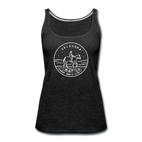 Oklahoma Women’s Tank Top - State Design Women’s Oklahoma Tank Top - charcoal gray