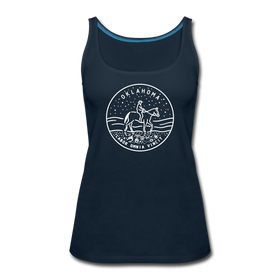 Oklahoma Women’s Tank Top - State Design Women’s Oklahoma Tank Top - deep navy