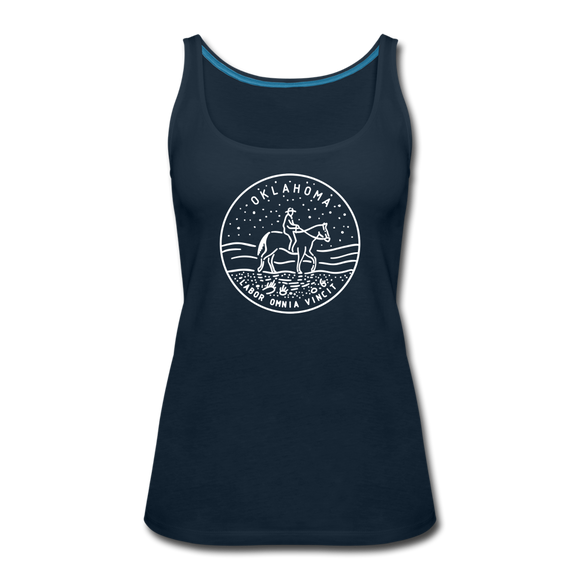 Oklahoma Women’s Tank Top - State Design Women’s Oklahoma Tank Top - deep navy