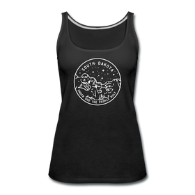 South Dakota Women’s Tank Top - State Design Women’s South Dakota Tank Top - black