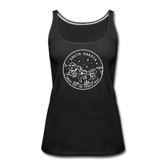 South Dakota Women’s Tank Top - State Design Women’s South Dakota Tank Top - black