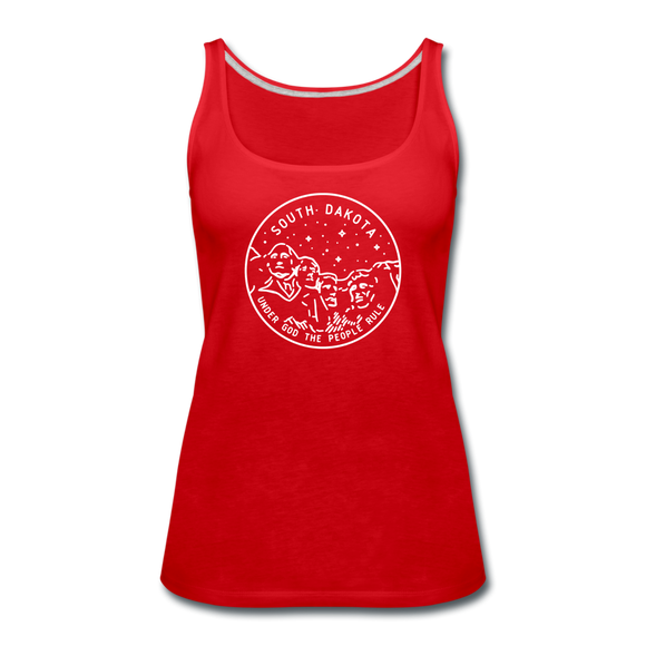 South Dakota Women’s Tank Top - State Design Women’s South Dakota Tank Top - red