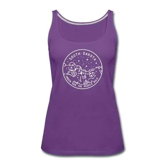 South Dakota Women’s Tank Top - State Design Women’s South Dakota Tank Top - purple