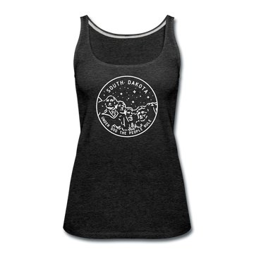 South Dakota Women’s Tank Top - State Design Women’s South Dakota Tank Top - charcoal gray