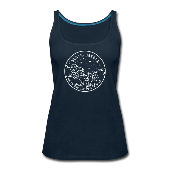 South Dakota Women’s Tank Top - State Design Women’s South Dakota Tank Top - deep navy
