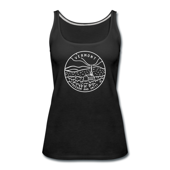 Vermont Women’s Tank Top - State Design Women’s Vermont Tank Top - black