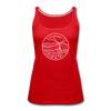 Vermont Women’s Tank Top - State Design Women’s Vermont Tank Top - red