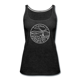 Vermont Women’s Tank Top - State Design Women’s Vermont Tank Top - charcoal gray