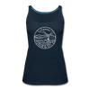 Vermont Women’s Tank Top - State Design Women’s Vermont Tank Top - deep navy