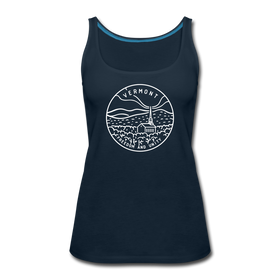 Vermont Women’s Tank Top - State Design Women’s Vermont Tank Top - deep navy