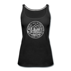 Virginia Women’s Tank Top - State Design Women’s Virginia Tank Top - black